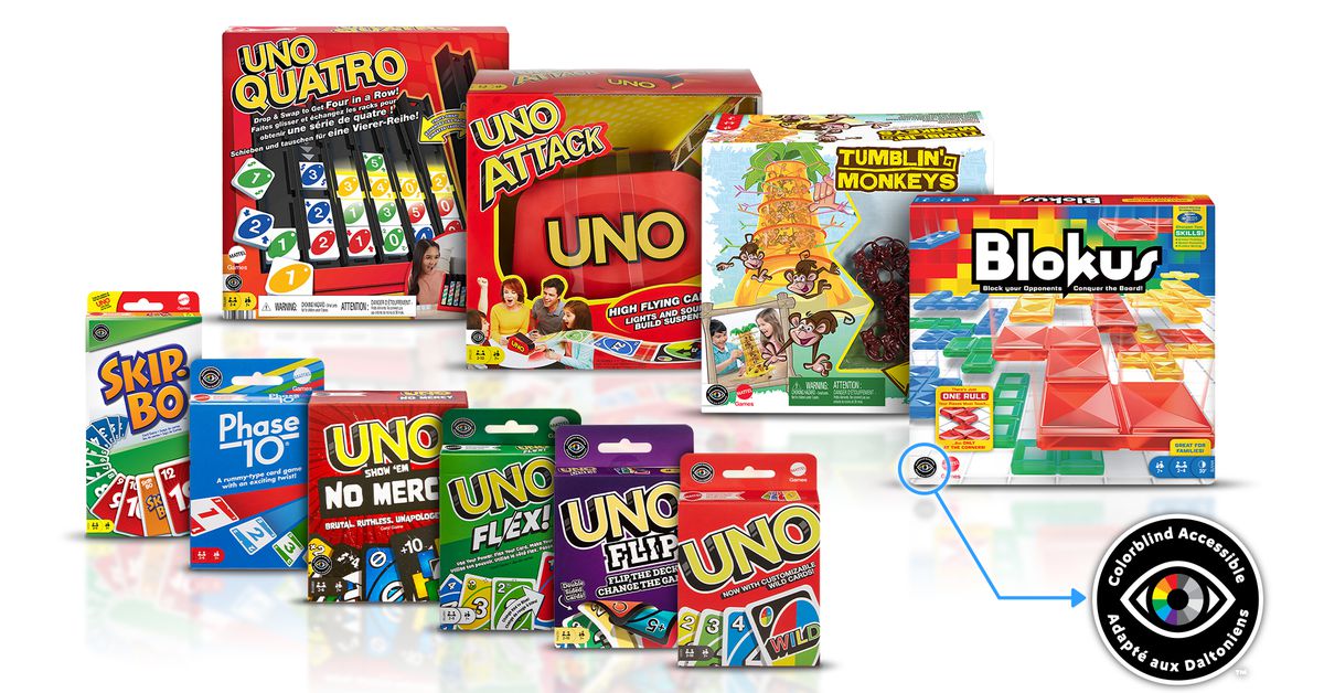 Mattel is making its most popular games colorblind accessible