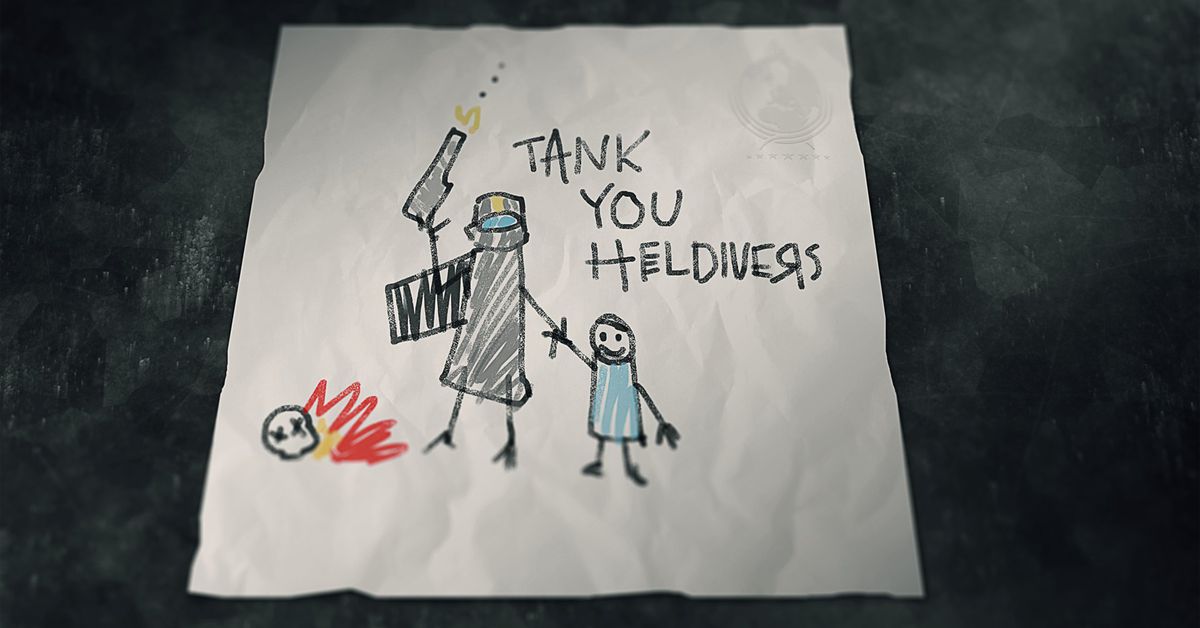 Helldivers 2 players save children, dev donates to Save the Children