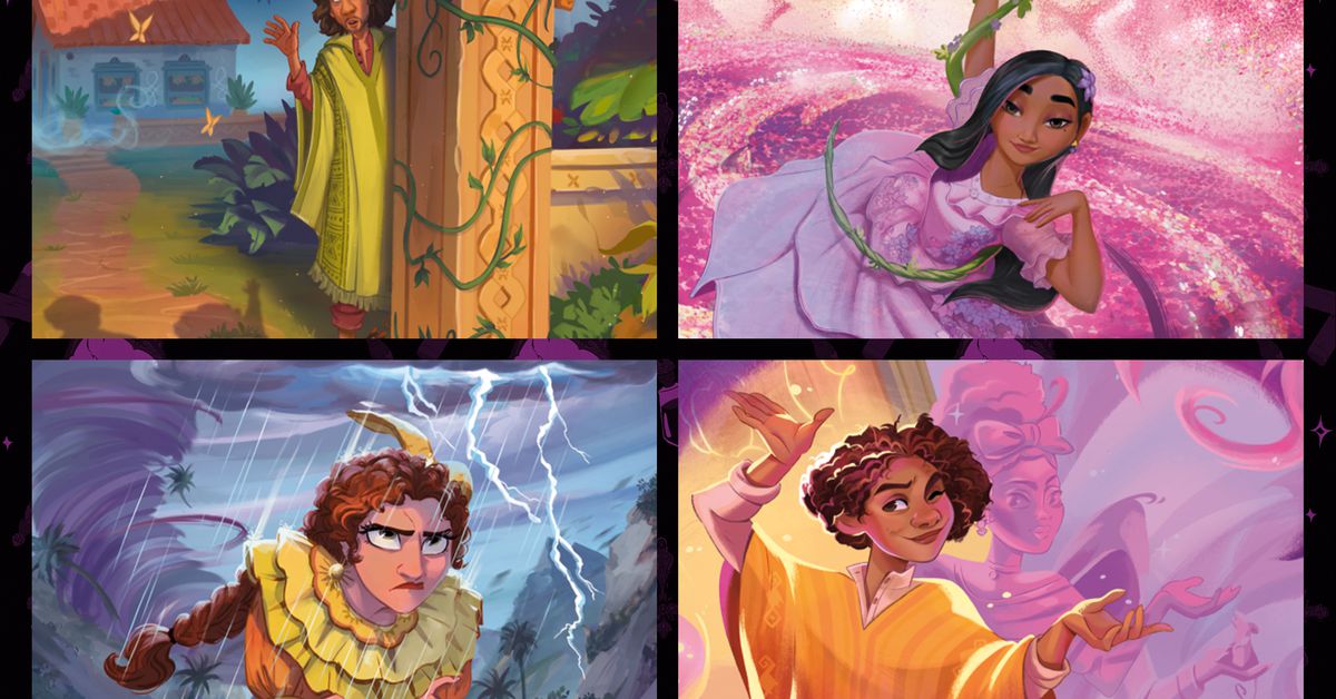 5 new cards from Disney Lorcana show Encanto’s Madrigals and their home