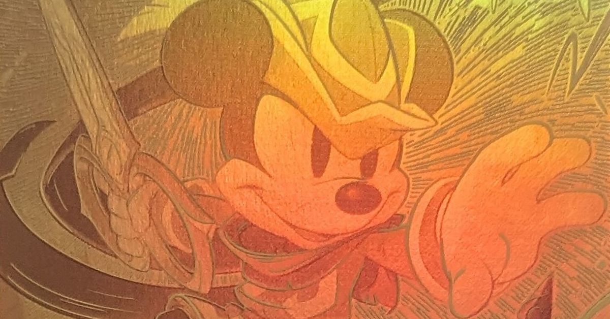 Disney Lorcana’s first tournament winner gets a gold Mickey Mouse card